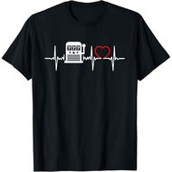Slot Machine Casino Heartbeat T Shirt Gift For Gambler Tee Gift T-Shirt