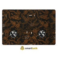 Economy Batik with Black and Brown Economy Motif (Write Stamp Combination)