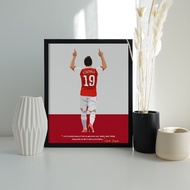 Santi Cazorla Arsenal Print - Arsenal FC Poster - Arsenal Gifts - Soccer Art - Football Print