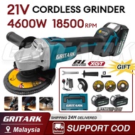 Brushless Cordless Angle Grinder 4600W Cordless Grinder 21V Cordless Angle Grinder  Polishing and cu