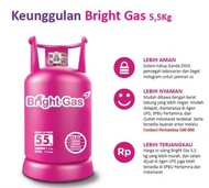 TABUNG + ISI BRIGHT GAS LPG ELPIJI 5,5 KG