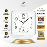 Genuine Casio IQ-06-7DF Wall Clock 250x250mm Plastic Glass