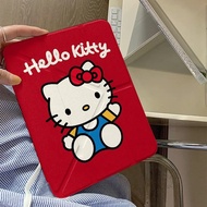 [Good Luck] ins Cartoon Cute kt Cat iPad11 Apple Tablet Protective Case Air7/6 with Pen Slot Female 