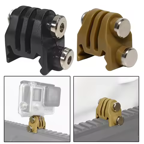 Sports Camera Fixing Mount Nylon Rail Mount Adapter for Picatinny Airsoft Rifle Laser Mount for GoPr