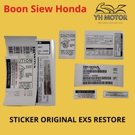 stiker motor ex5 original full set/ sticker original motor ex5/ex5 dream sesuai untuk restore comple