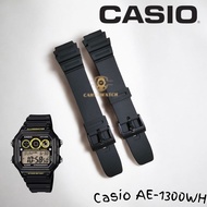 Casio AE-1300WH Rubber Watch Strap Casio AE1300WH Watch Strap
