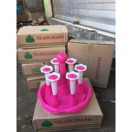 6-piece glass rack - 6-piece glass stand