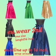 wrap around skirt filipiniana satin