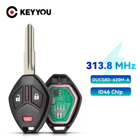 KEYYOU Car Remote Key For Mitsubishi Galant Eclipse Lancer Outlander 2007 2008 2009 2010 2011 ID46 C