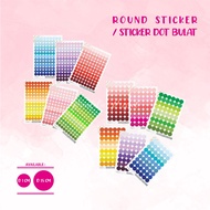 COLORFUL ROUND DOT STICKER ROUND STICKER