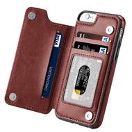 Magnetic Leather Wallet Case for iPhone 5/5S/SE/6/6S/7/ 6/6S/7Plus 8/ 8 Plus X