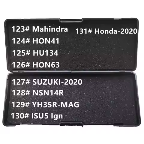 123-131# 2020 New 2in1 Lishi Tool HU134 HON63 HON41 YH35R-MAG NSN14R ISU5 Ign for Mahindra suzuki 20