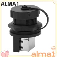 ALMA 2PCS RJ45 Connector, Waterproof RJ45-180° RJ45 Adapter, Durable IP67 180 Degree Connector LED D