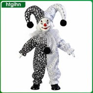 Carnival Clown Figurine Movable Limbs Collectible Charm for Shelf Display