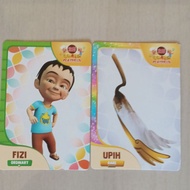 kad choki choki upin & ipin kad FIZI ORDINARY dan UPIH RARE