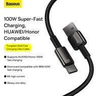 Baseus 100W USB Type C Cable For Cellphone Fast Charging Wire USB-C Charger Data Cord For Huawei Xia