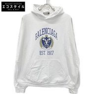 Balenciaga [UNISEX] 674986 22SS White College Hoodie Parka, Size L