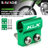 SAV Front Brake Hose Clamp For KAWASAKI KLX140/G/L KLX150L KLX450R KLX 140 150 Motorcycle Accessorie