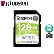 2024 Kingston Canvas Select Plus SD 100MB/s Class 10 UHS-I Card SDS2 Memory Card (128GB)