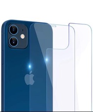 iPhone 12 6.1 ” 前貼+背貼透明鋼化防爆玻璃保護貼 Front + Back Clear Tempered Glass Screen Protector 包平郵