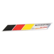 Germany F1 Flag SLINE S-Line S Line Sticker German Logo Metal Badge Emblem