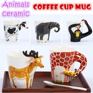 Ceramic 3D Animal coffee cup mug Christmas gifts idea Personalized gift Handmade Art Deco