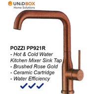 Pozzi PP921R Brushed Rose Gold Kitchen Mixer Tap