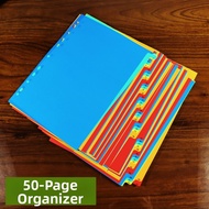Colorful Document Divider PP Material 11 Holes