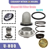 GY6 125 150CC Engine Oil Filter Drain Screw Spring O-Ring Kit for Moped Scooter