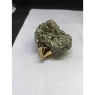 D1163 Natural Ore Pyrite Hedgehog Size: Length 47 Width 45.8 Height 37.5mm Weight: 90g