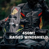 for CFMOTO 450MT MT450 Motorcycle Front Windscreen 450 MT Windshield Spoiler Raised Windshield for C