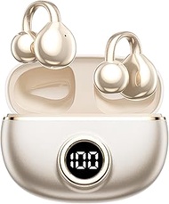 M97 Clip On Earbuds Wireless Bluetooth 5.3, Open Ear Headphones with 50H Battery 10-Min Quick Charge