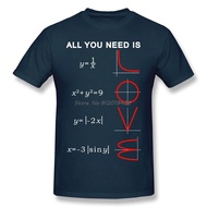Geometric Algebra Equation Graphic T-shirt Love Math Science Problem T-shirt, Plus Pure Cotton T-shi