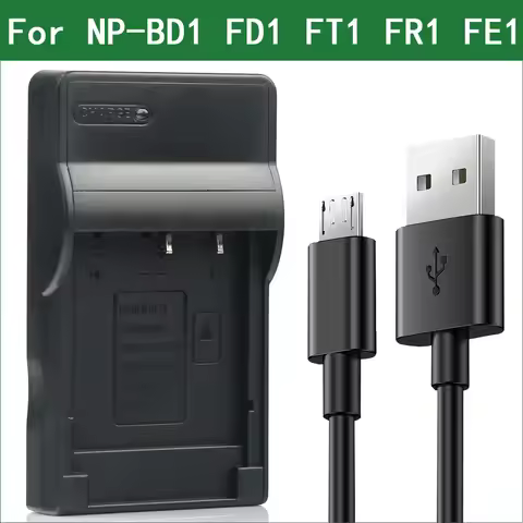 Lanfulang USB Battery Charger for Sony DSC-T5 DSC-T9 DSC-T10 DSC-T11 DSC-T33 DSC-P100 DSC-P120 DSC-P