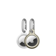 Tech21 EvoPop 護殼，適用於 AirTag (2 個裝) - 金色和透明