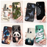 For Tecno Camon 17 Casing Lovely Panda Camera Lens Protection Soft Jelly Silicone Phone Case For Tec