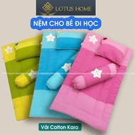 Lotus Homes mattress Topper set for children going to school in Kara Cotton fabric, cute, soft and c