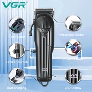 VGR Hair Clipper Rechargeable Clipper Professional Hair Cutting Machine Cordless Haircut Machine Ele