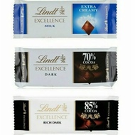 Lindt Excellence Milk/Dark 70%/ Rich Dark 85% 35gr Swiss Chocolate Premium