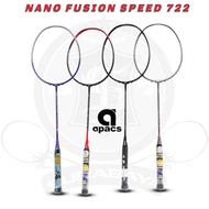 Original Apacs Nano Fusion Speed 722 Racket Bonus 1R Apacs Bag