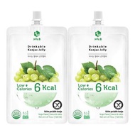 韓國直送-Jelly B.無糖低卡路里吸吸蒟蒻果凍青提子味 150克 x 2包-(EXP DATE:2026.09+)