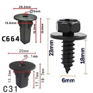WHOLESALE The Screw Fender Liner Grommet 4/8/20/50 Pcs Retaining Clip Nut Plastic Bolt Screw Holder 
