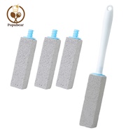 Popubear  Toilet Brush with Pumice Stone Pumice Stone Toilet Cleaner Portable Pumice Stone Toilet Br