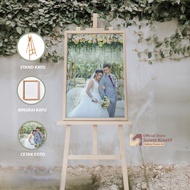 Custom Pre-Wedding Photo Printing Package + Frame + Stand Size 12R (30x40cm) Custom 12R Photo Printi