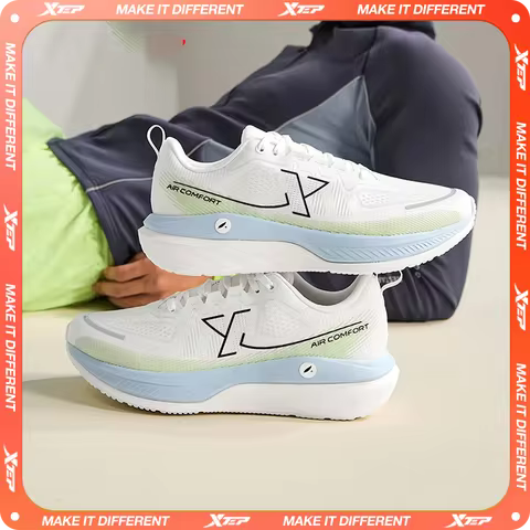 Xtep Cloud DC Running Shoes For Men Spring Men's Sports Shoes Comfortable Lightweight Thick Sole Sne