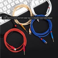 1 Meter USB Type-C to 3.5mm Car AUX Cable Type C to Speaker Audio Cable Adapter