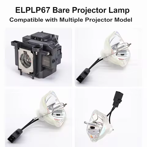 GLT Factory Direct Projector Bulb For ELPLP67/V13H010L67 VS310 VS315W VS320 VS325W W11+ W12+ X12 X14