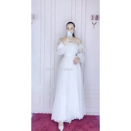 MARiVAN-BEAUTIFUL OFF-Shoulder Strapless Dress IU-55MV