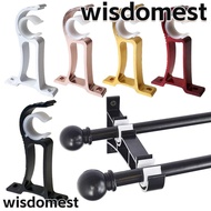 WISDOMEST Hanger Hook, Single Hang Thicken Curtain Rod Bracket,  Crossbar Aluminum Alloy Fixing Clip Rod Support Clamp