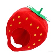 Crazy Plush Strawberry Hat Red Strawberry Hat Funny Strawberry Caps Halloween Performances Photo Pro